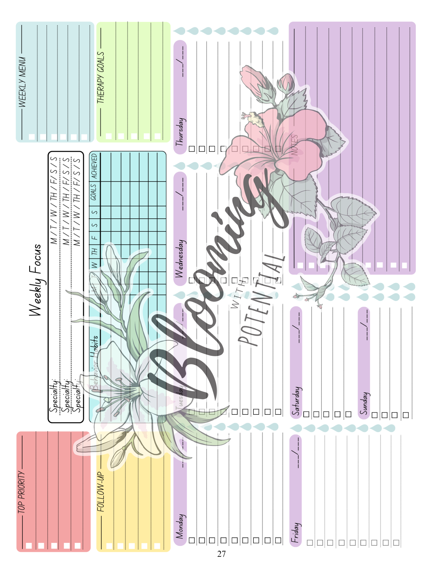Informational Autism Planner- 6 month My Store