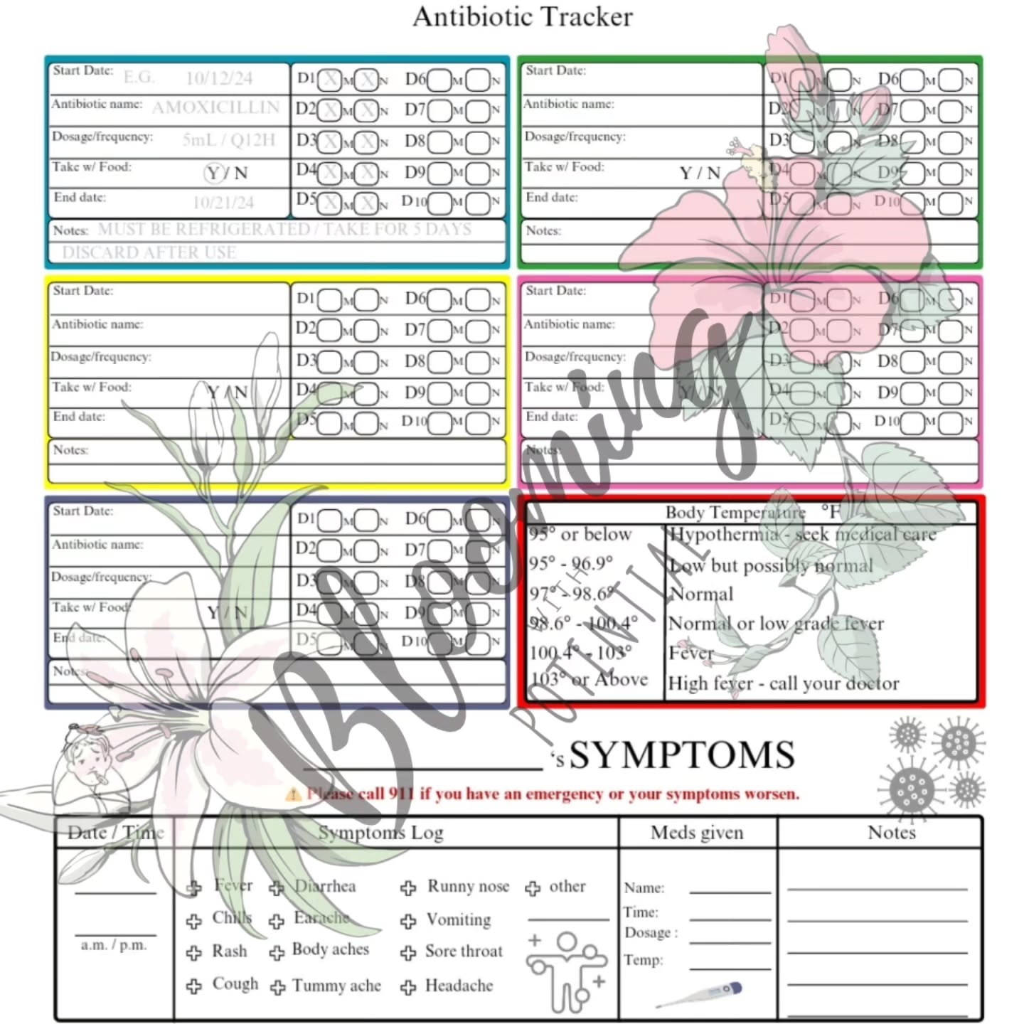 Informational Autism Planner- 6 month My Store