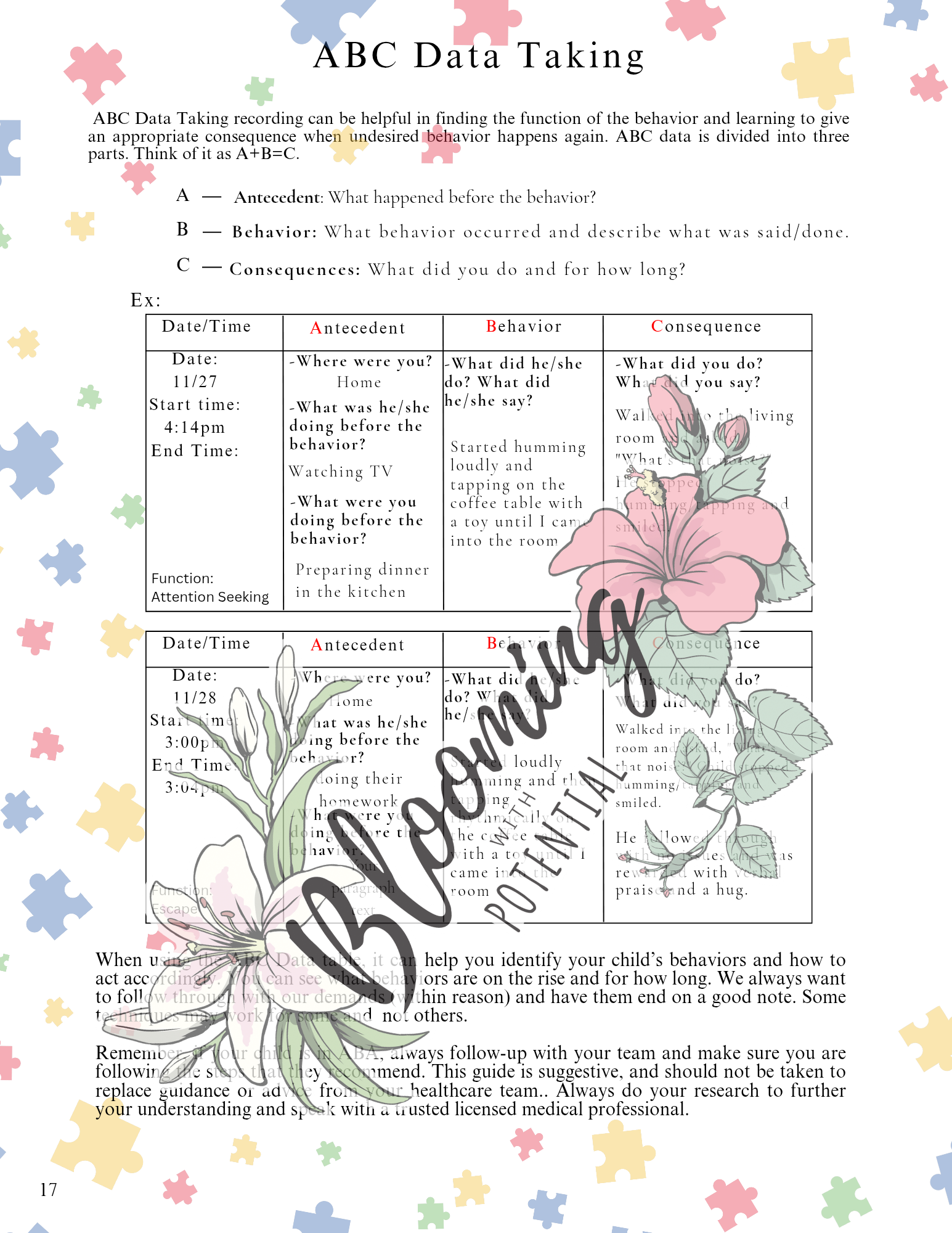 Informational Autism Planner- 6 month My Store